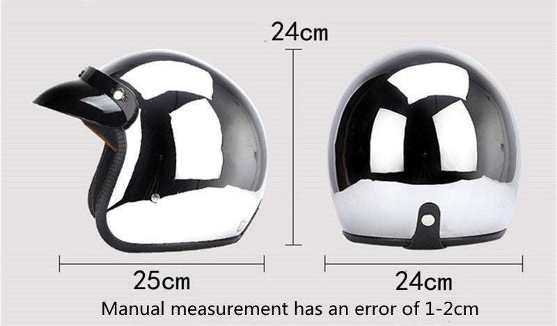 Drip Mods Mirror Motorcycle Half Helmet