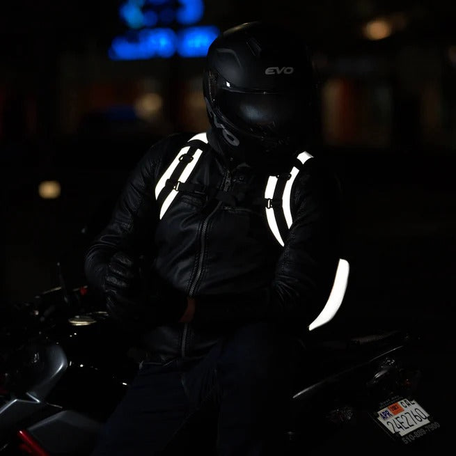 Drip Mods Super Reflective Motorcycle Backpack