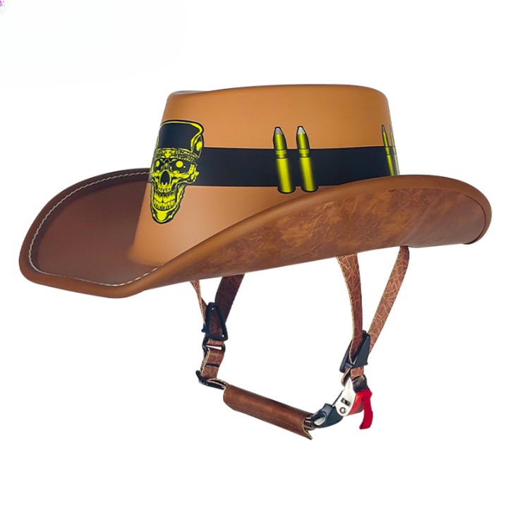 Retro Cowboy Half Helmet