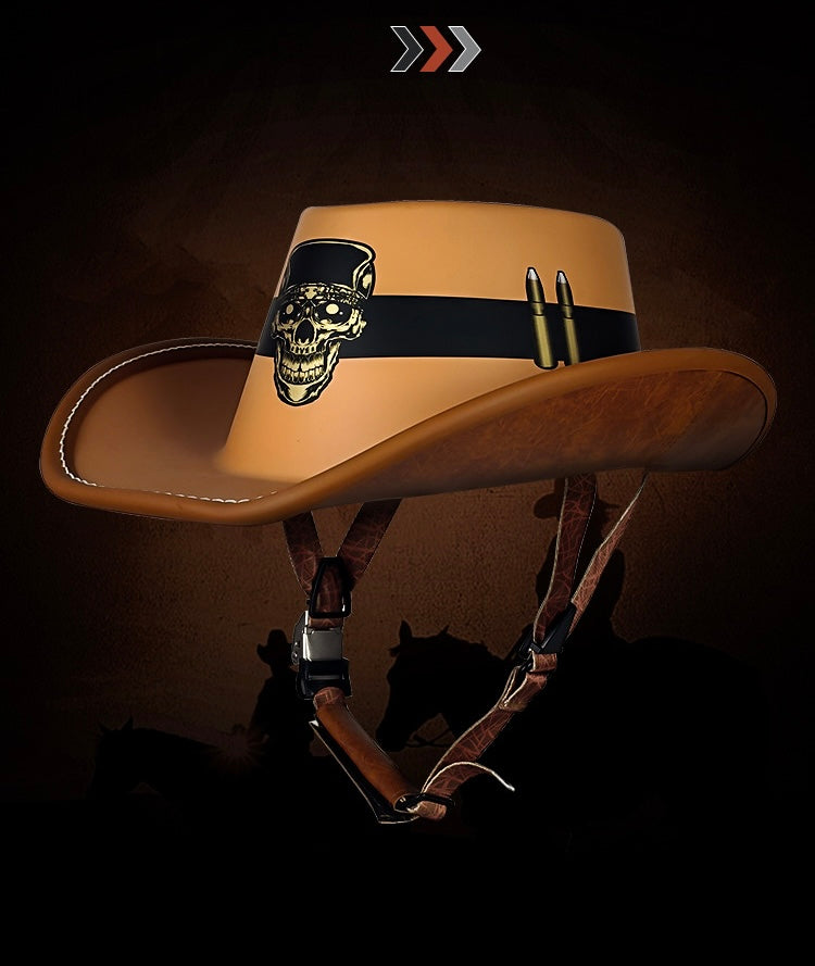 Retro Cowboy Half Helmet