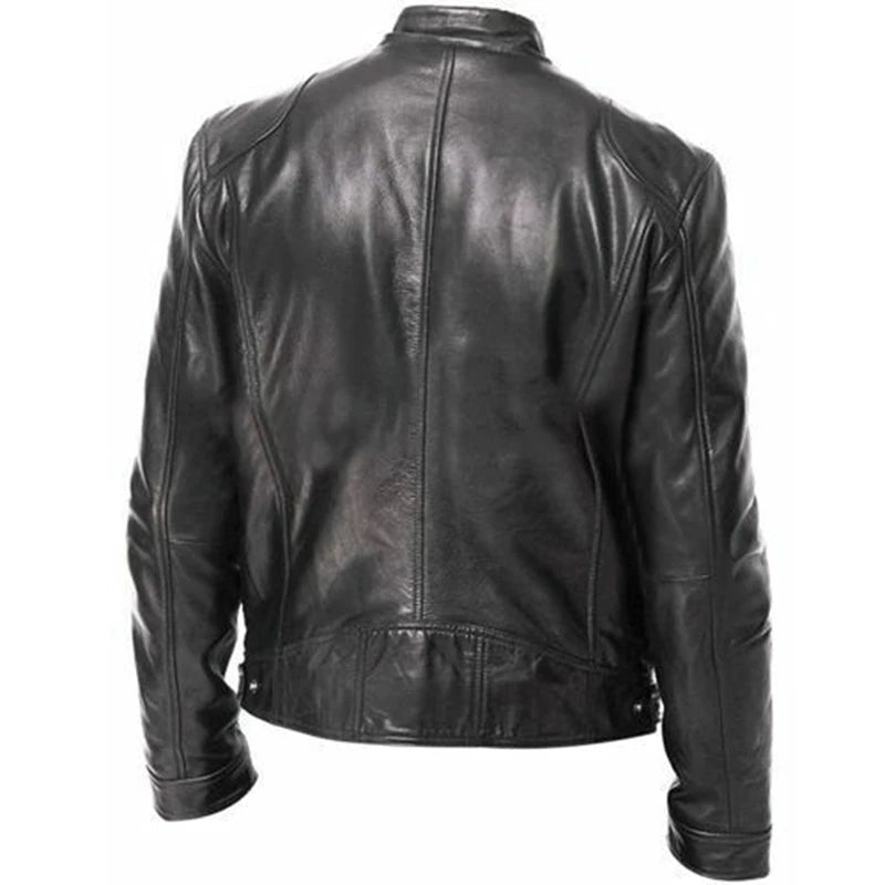 Retro Leather Motor Jacket