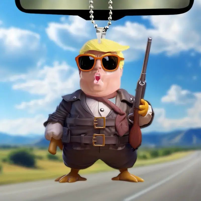 Trump Cool Gun Key Tag