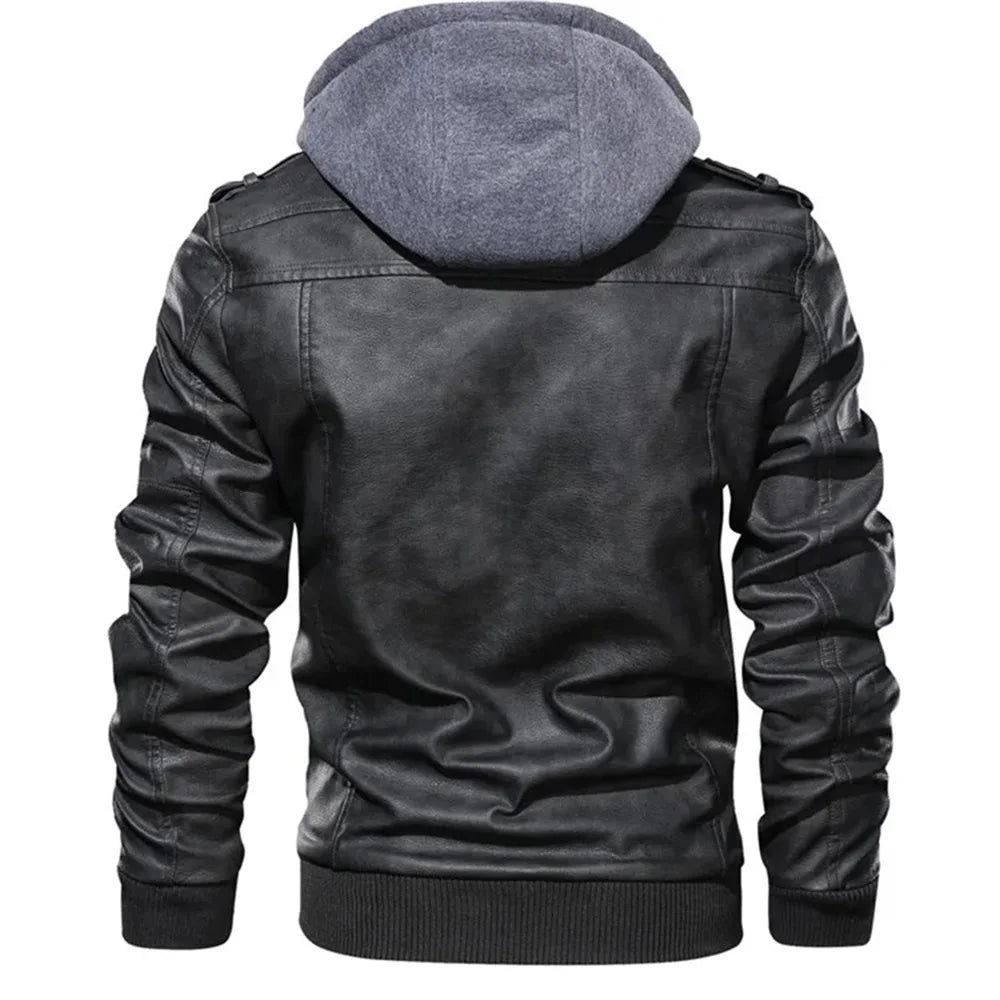 Drip Mods Hoodie Motorcycle Leather Jacket