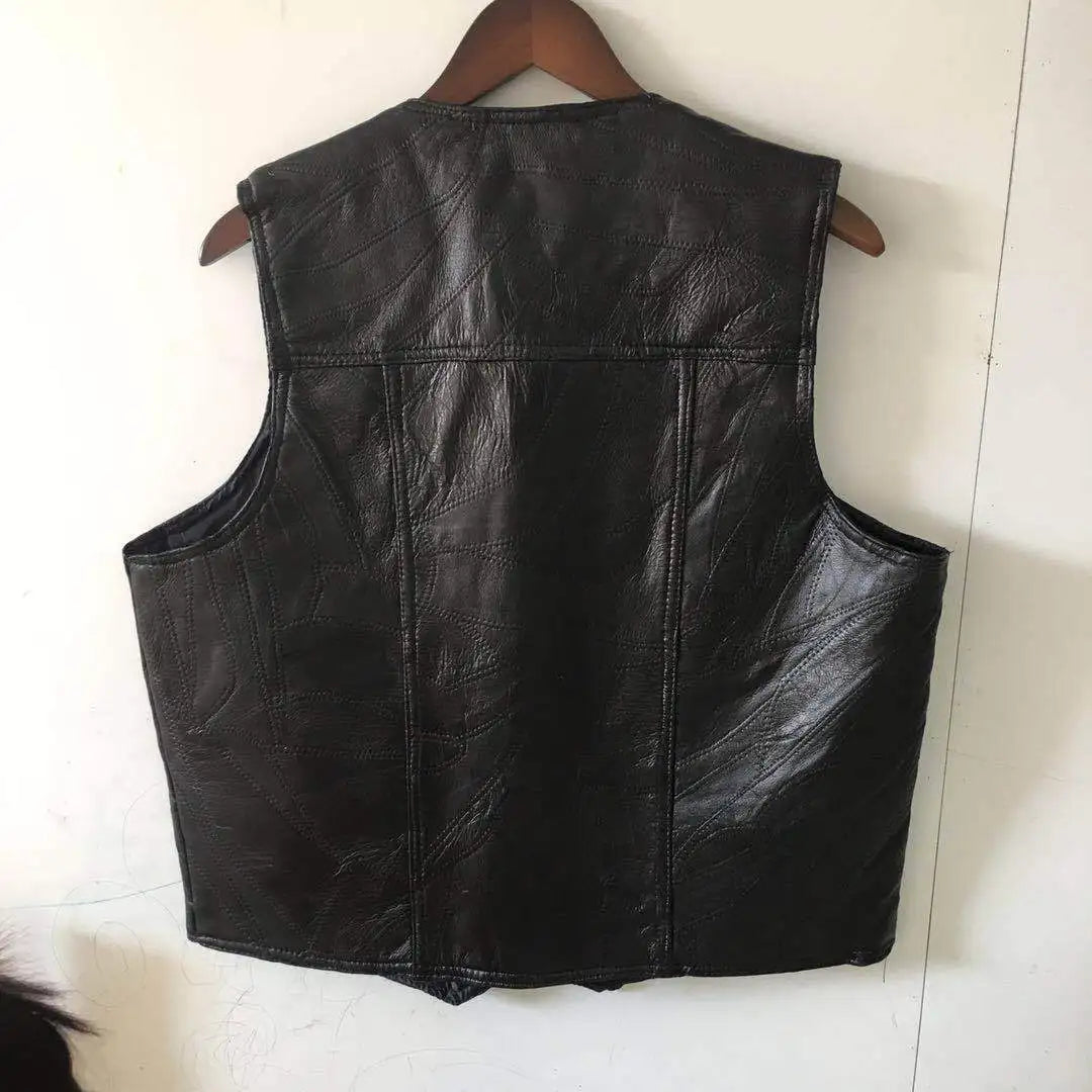 Drip Mods Punk Motorcycle Vest With 42 Patches