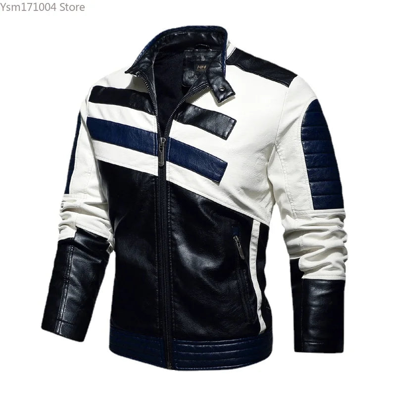 Sporty leather Motorcycle Racing Jacket