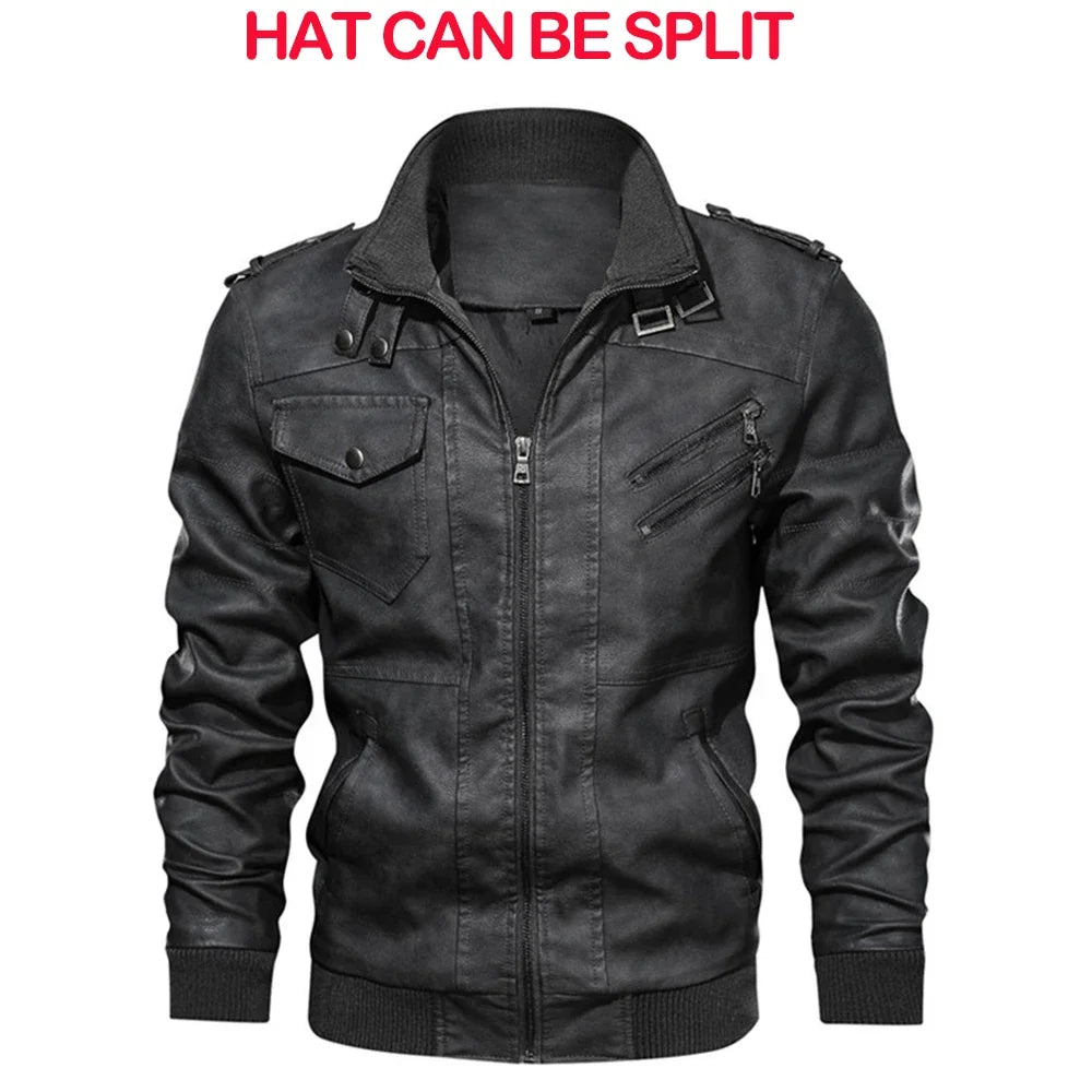 Drip Mods Hoodie Motorcycle Leather Jacket