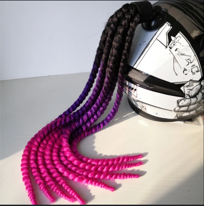 Bohemian Gradient Helmet Braids