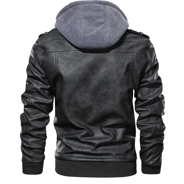 Drip Mods Hoodie Motorcycle Leather Jacket