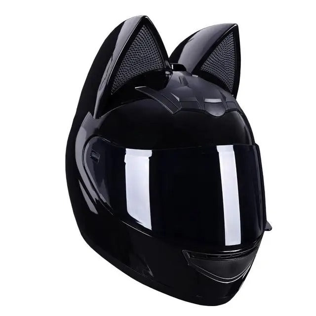 Cat Ear Full Face Motorcycle Bluetooth Helmet