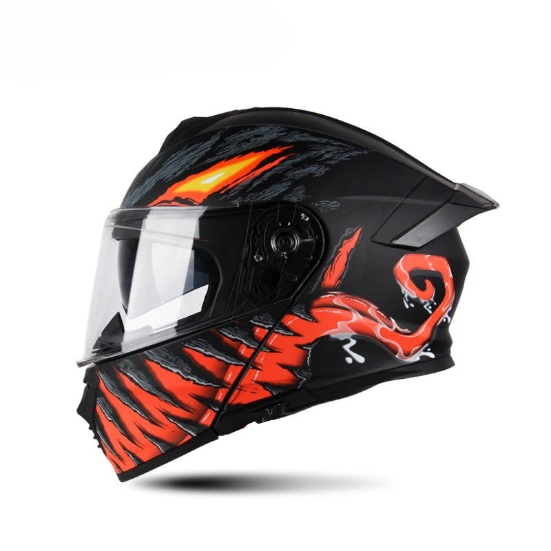 Flame Style Unisex Full Face Helmet