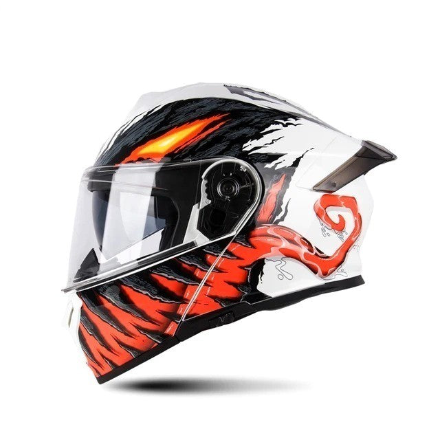 Flame Style Unisex Full Face Helmet