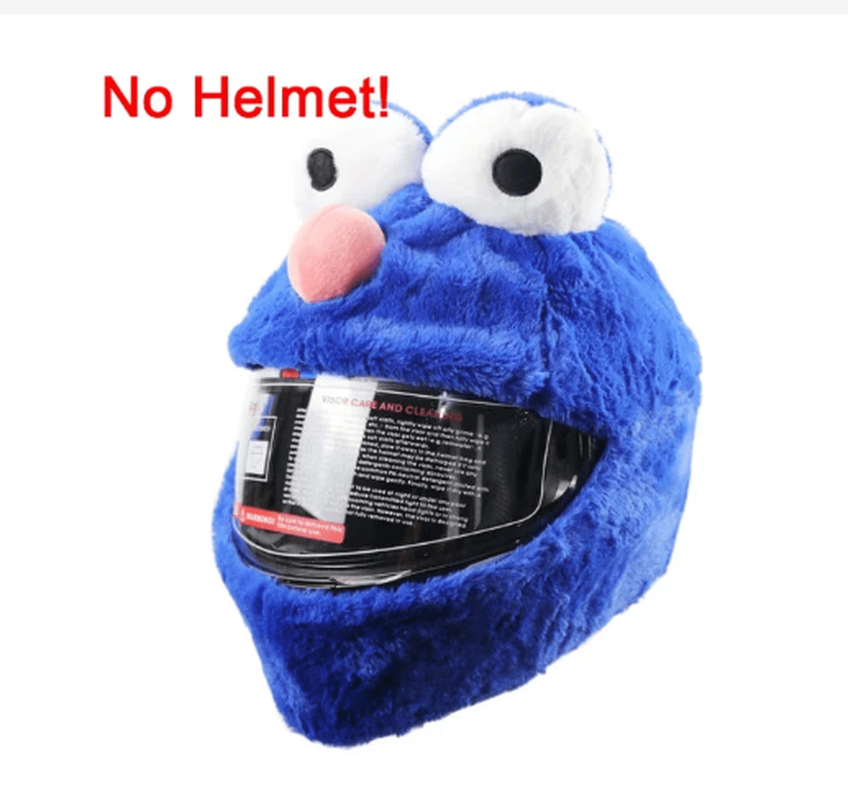 Cookie Monster Purple Helmet Cover