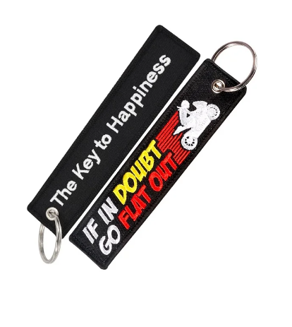 If in Doubt Go Flat Out Key Tag + FREE Key Tag